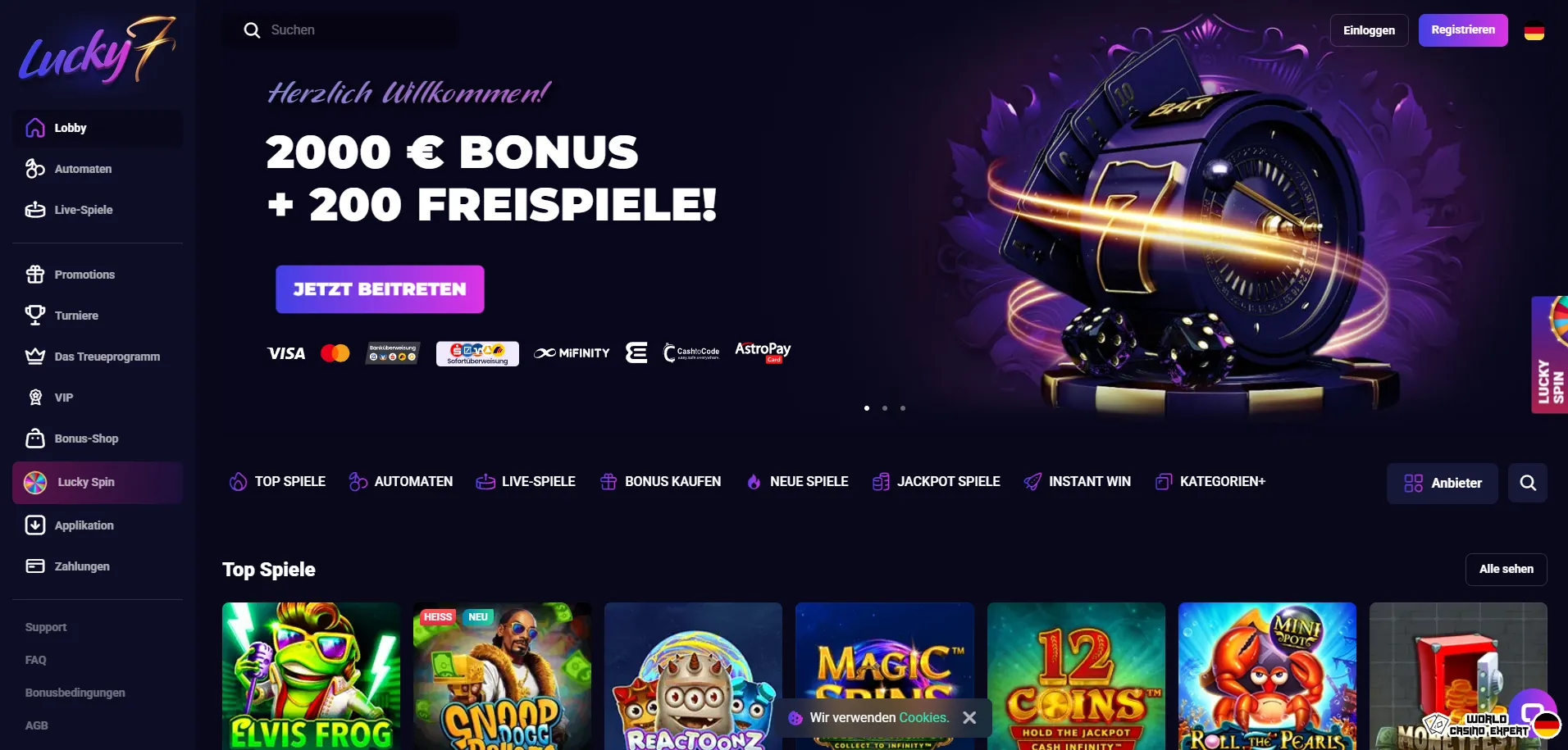 Bewertung des Online-Casino Lucky7even